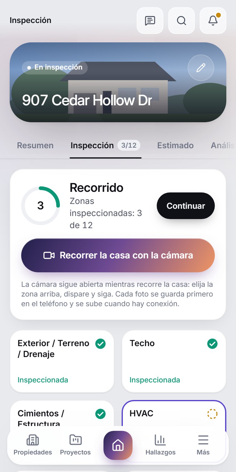 Recorrido por zonas